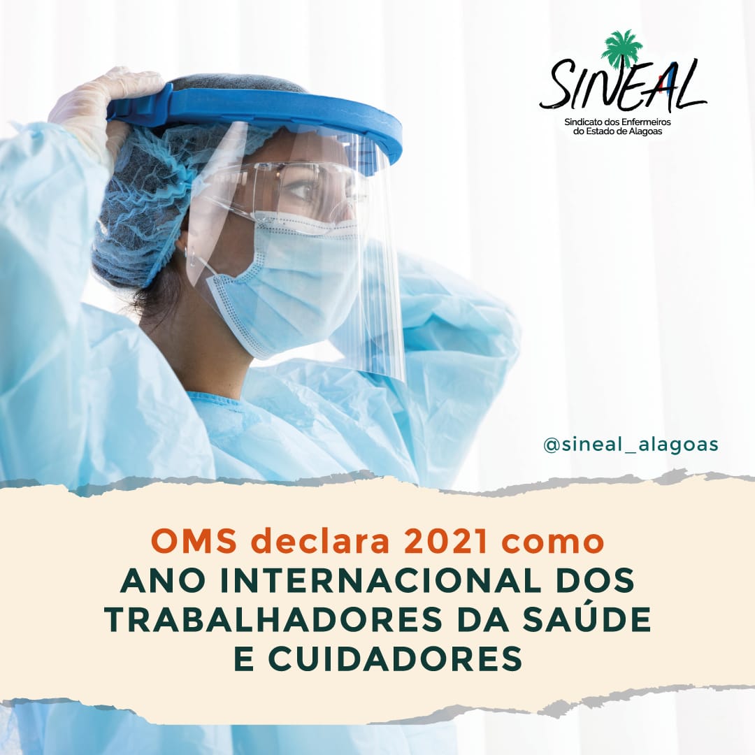 OMS declara 2021 como ano Internacional dos Trabalhadores da Saúde e Cuidadores