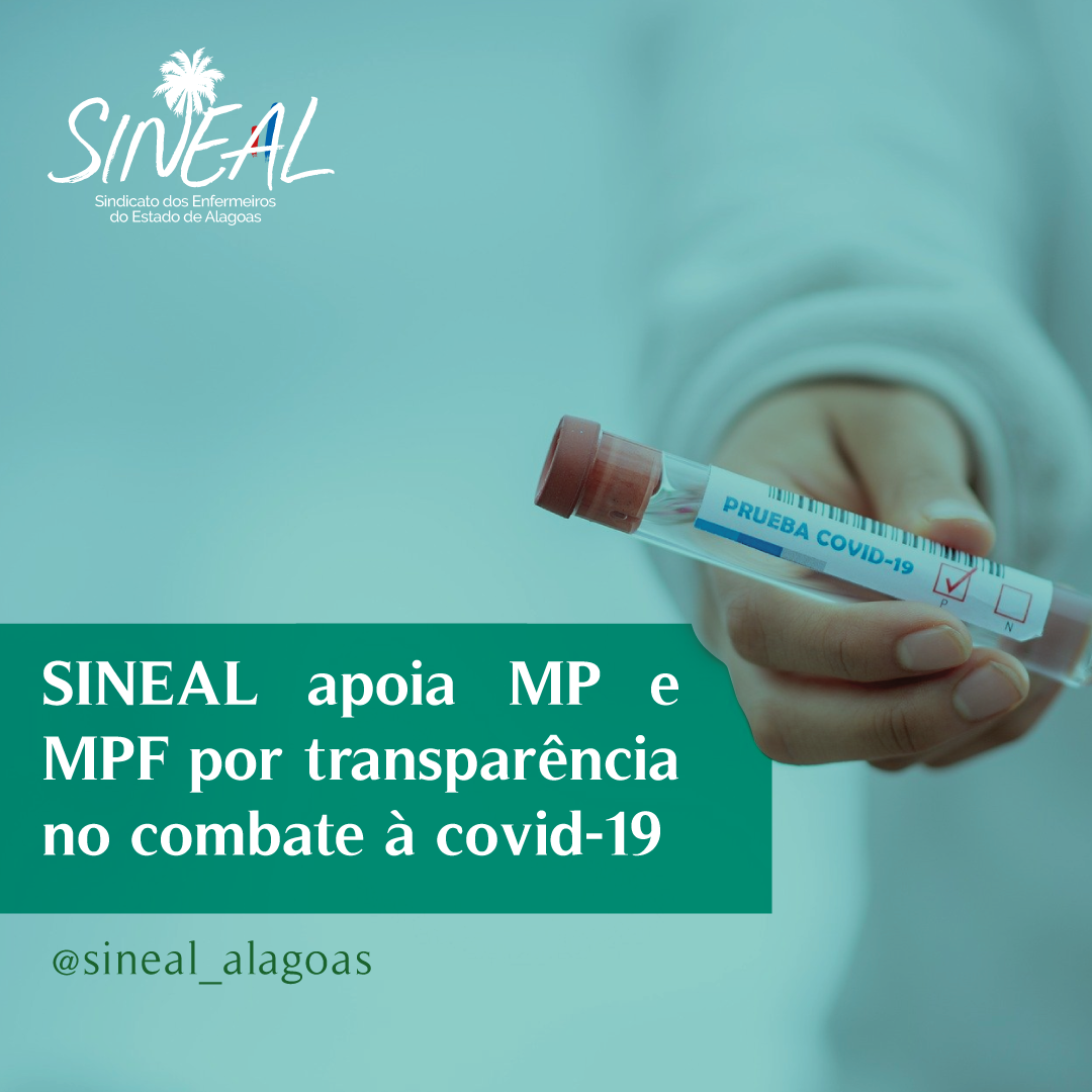 SINEAL apoia medidas do Ministério Público sobre transparência em protocolos relativos a covid-19