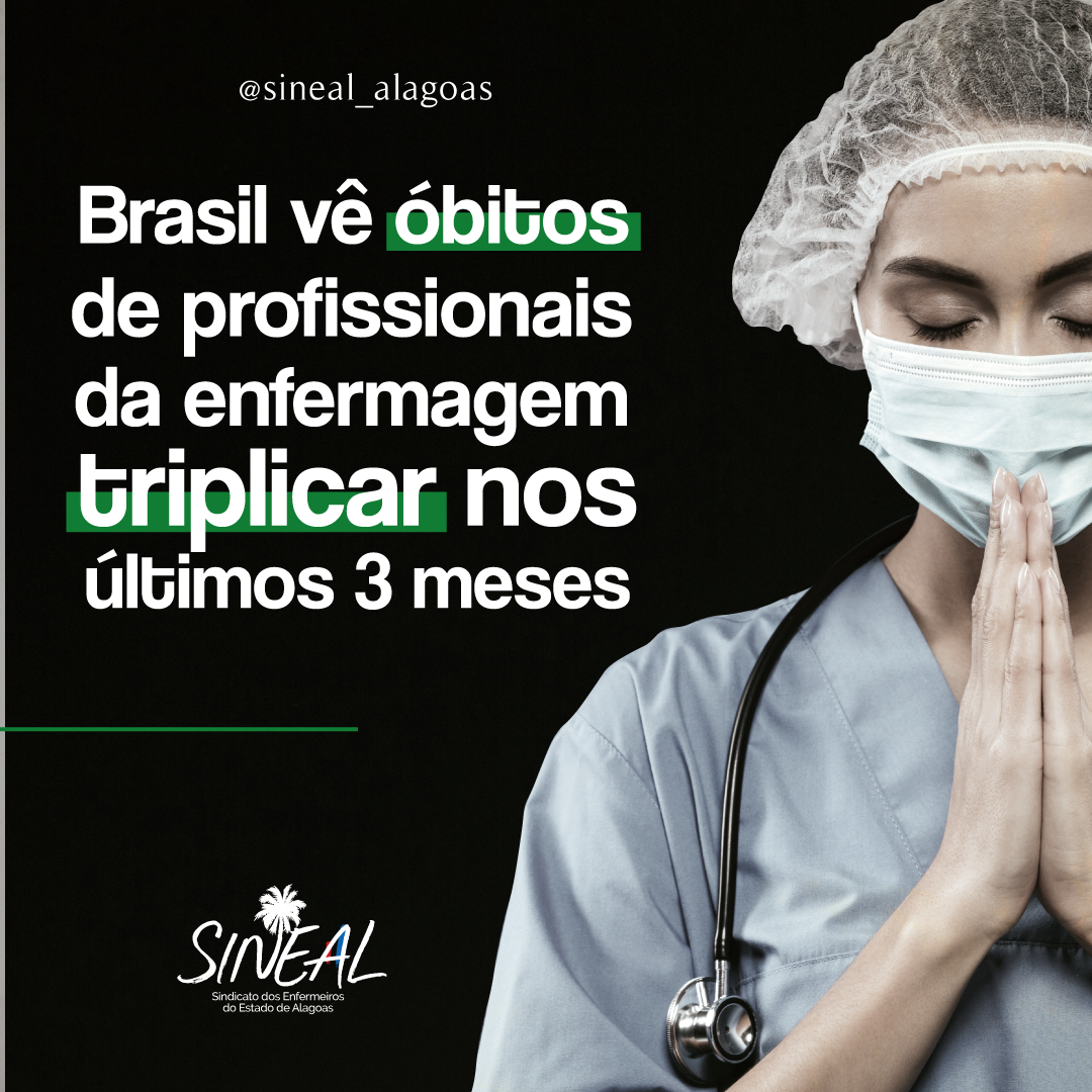 Brasil vê óbitos de profissionais da enfermagem triplicar nos últimos 3 meses