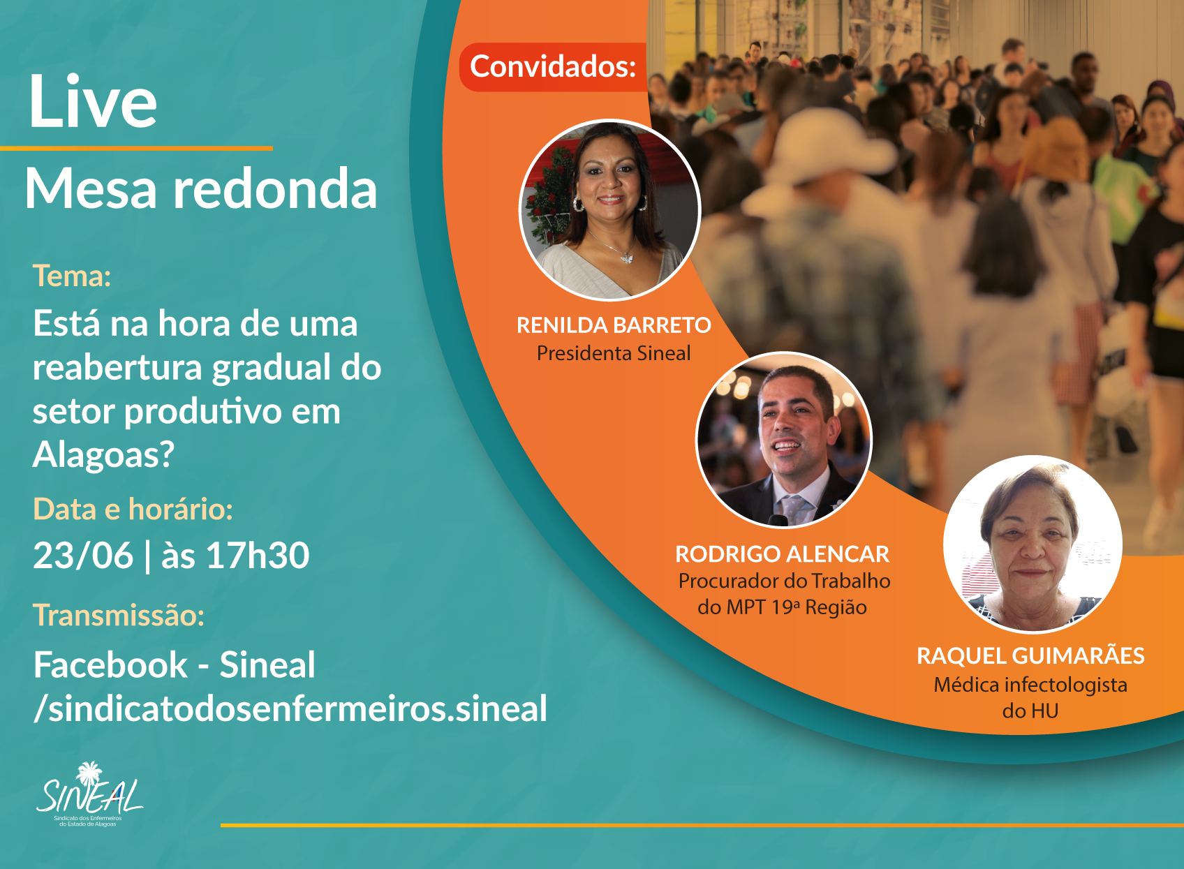 Sineal promove live sobre protocolo de reabertura gradual do setor produtivo em Alagoas